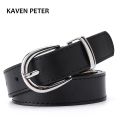 Women's Belt 110 Cummerbunds Belts For Women Dress Apparel Lady Pu Leather Black Waist Belts Women Sliver Buckle Cinturon Mujer. 