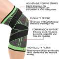 Knee Sleeve Velcro-Strap Support for Arthritis Relief & Sports Performance.