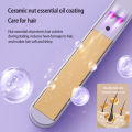 Safe Anti Perm Curler Hair Straightener 2-In-1 Negative Ion Essential Oil Hair Care 10 Second Fast Heating Hair Styling Tool.