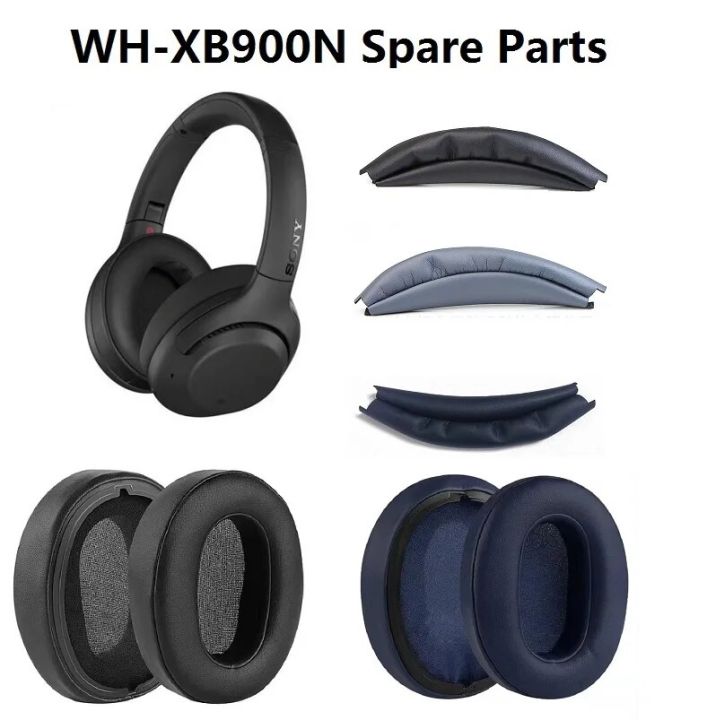 Ear Pads Cushion For SONY WH-XB900N Headphones replacement headband leather ear covers earmuffs wh xb900b headset parts