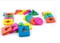 Wooden Five Column Set Blocks Geometry Puzzles Educational Toys For Kids - Multicolors. 