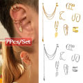 【Trending Now】 Bohemian Star Leaves Non-Piercing Ear Clip Earrings For Women Ear Cuff Jewelry. 
