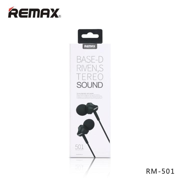 Remax RM 501 In-Ear Earphone Stereo Headset Metal Body Remax RM-501 ...