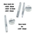 25 Sets 10mm 12.5mm 15mm #633 655 831 201 Metal Press Fastener Snap Button Stud for Leather Bag Clothes Jacket Coat Repair Tool.
