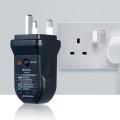 KOGEEK FUYI Advanced RCD Electric Socket Tester Automatic Neutral Live Earth Wire Electric Circuit Polarity Detector Electric Leakage Test Instrument FY1873 Black. 
