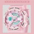 LIGE New Sport Women Quartz Digital Watch Creative Diving Watch Ladies Waterproof Alarm Watch Dual Display Clock Montre Femme. 