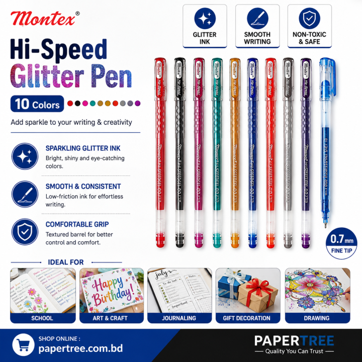 Montex%20Hi-Speed%20Glitter%20Gel%20Pen%20Set%2010%20Colors%20for%20Writing,%20Drawing%20&%20Creative%20Art%20-%20Image%202