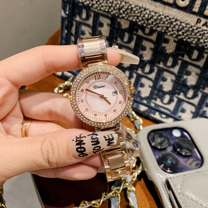 dinimi%20new%20rhinestone%20fashion%20temperament%20light%20luxury%20quartz%20watch%20simple%20commuter%20steel%20band%20ladies%20with%20calendar%20watch%20-%20Image%206
