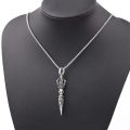Ensemble Yourself - Highly Sustainable - Dagger Simple Vertical Bar Pendant Necklaces for Men - Durabilty Assured - Well Inspired & Crafted.