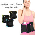 Sweat waist protection belt sports body sculpting belt fitness abdomen elastic abdomen belt multifunctional belt Cologo. 