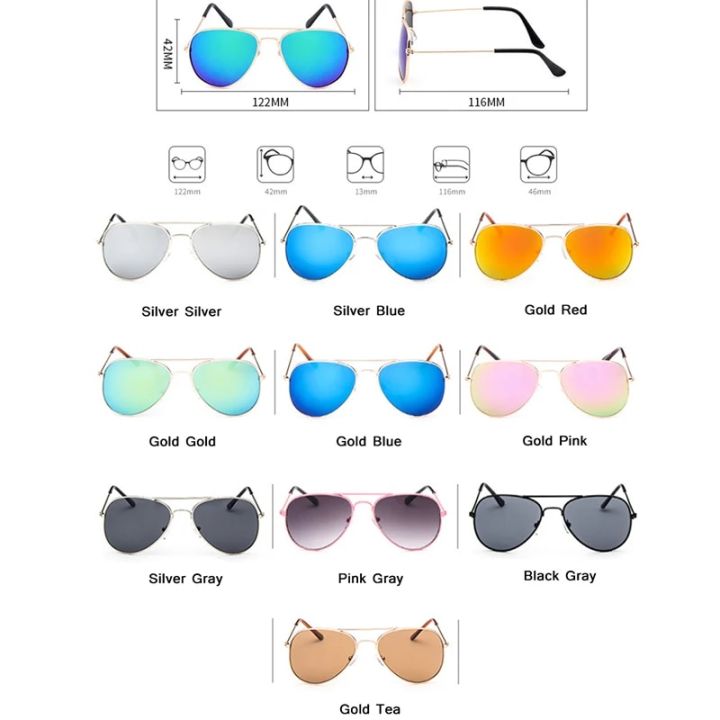LeonLion%202023%20Classic%20Vintage%20Sunglasses%20Children%20Colorful%20Mirror%20Glasses%20Boys/Girls%20Metal%20Frame%20Kids%20Cute%20Outdoor%20Eyeglasses%20-%20Image%205