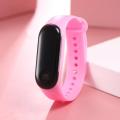 Children LED Digital Watch For Girls Red Light Touch Screen Silicone Strap Wristwatch Sports Yoga Bracelets Kids Watches Relogio.