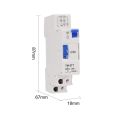 TM-ST7 220V 7 Minutes Mechanical Timer 18mm Single Module Din Rail Staircase Timer Time Switch Instruments Timer Switch. 