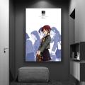 Serial Experiments Lain Anime Movie Sticky Posters Fancy Wall Sticker for Living Room Bar Decoration Vintage Decorative Painting.