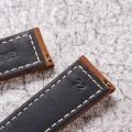 (New)Quick Release Watch Band Crazy Horse Leather Retro Watch Band For Samsung Huawei,Size: 24mm (Black And Black Buckle).