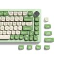 130 Keys Green Pine MOA Profile PBT Keycaps DIY Double Shot Key caps for 61/87/104 Cherry MX Switch Gaming Mechanical Keyboard. 