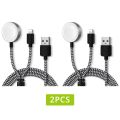 Bonola Watch Magnetic Wire Charger 2 in 1 USB Cable for Apple Watch 8/7/6/5/4/3 Fast Charging for iPhone 14 Pro Max/13/12/11. 