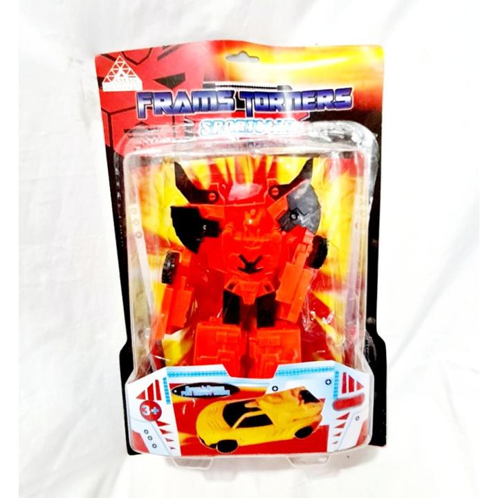 Transformer Robot Toy Car intelligent game block toy - Yellow red