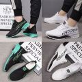 New Student All-Match White Casual Shoes2023Mesh Surface Shoes Men's Breathable Mesh Sneakers Summer Height Increasing Insole Men's Shoes. 