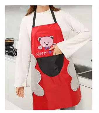 Home%20Kitchen%20Cooking%20Waist%20Waterproof%20Small%20daisies%20Hand%20Towel%20Apron%20Cute%20Bear%20Hanging%20Neck%20Towel%20Apron%20-%20Image%205