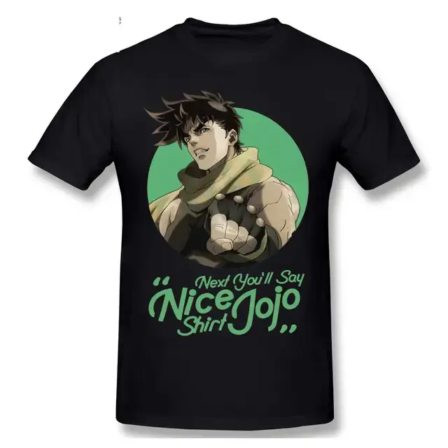 Men's%20JoJo%20Next%20You'll%20Say%20T-Shirt%20Short%20Sleeved%20Cotton%20Tshirt%20Jojos%20Bizarre%20Adventure%20Shirt%20Joseph%20Joestar%20Tee%20Plus%20Size%20Tops%20-%20Image%207