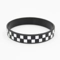 1PC Checkered Silicone Wristband Punk Style Plaid Silicone Bracelet Personality Waterproof Sports Wristband for Men Women SH349. 