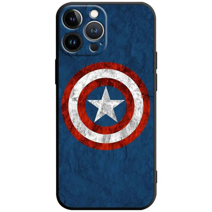 Marvel%20Captain%20America%20Phone%20Case%20For%20Apple%20iPhone%2015%2011%2014%2013%2012%20Pro%20Max%2013%2012%20Mini%20XS%20Max%20XR%20X%207%208%20Plus%20Silicone%20Cover%20Shell%20-%20Image%209