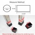 4Pcs/set Chair Leg Caps Rubber Feet Protector Pads Furniture Table Covers Socks Plugs Cover Furniture Leveling Feet Home Decor. 