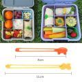 Lunch Bento Box Accessories Fruit Food Picks Silicone Cups Lunch Box Dividers and Multi-Purpose Silicone Wrap Bands for Kids. 