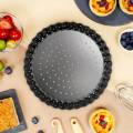 4 Pack 5 Inch Round Perforated Pizza Baking Tray with Holes for Cakes. 