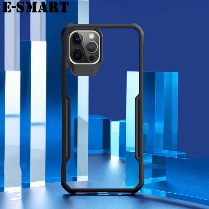 For iPhone 12 Back Cover Transparent Clear Armor Shockproof Phone Case For iPhone12 Case