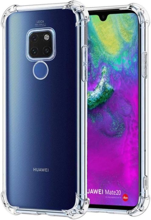 EASSGU Custodia Morbida In Silicone TPU Per HUAWEI Mate 20 (6.53 Pollici) - Cover Sottile E Resistente, Colore Nero - 2