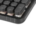 Red Switch Typewriter Mechanical Keyboard 100 Keys RGB Backlight Retro Bluetooth Gaming Keyboard for Windows for Android for IOS Black. 