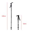 Practical 53-120cm Useful Portable Foldable Hiking Walking Stick Trekking Pole Alpenstock Anti-shock Anti-skid. 