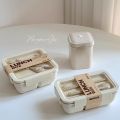 Wheat Straw Lunch Box Healthy BPA Free Bento Boxes Microwave Dinnerware Food Storage Container Soup Cup Lunch Box for Kids. 