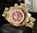 2023 Independent Station WIS AliExpress Good Selling Men's Large Plate INVICTA 3-Pin Functional Quartz Watch. 