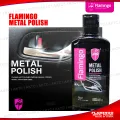 Flamingo Metal Polish | Premium Chrome & Metal Surface Cleaner | Rust Remover & Long-lasting Shine | Multi-Purpose Cleaner for Car, Bike & Household Metals-300ml.