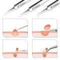 Blackhead Acne Pimple Remover Tool Facial Skin Care Products Kit Pinzas Para Espinillas Black Head Removal Tweezers Face Cleaner. 