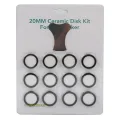 12 Pcs Set 20mm Humidifier Ceramics Disc Kit for Mist Maker Ultrasonic Humidifier Fogger - Mist Maker Parts Transducer Ceramics Disc Set. 