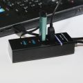 4 Ports USB 3.0 Hub - Black. 