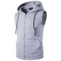 Mens Sleeveless Hoodies Fashion Hooded Sweatshirt Bodybuilding Men vest Clothing Sweatshirts Men Hooded Tracksuit.
