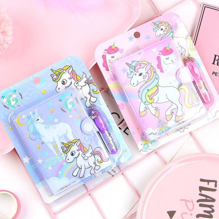 Mini unicorn Diary with Pen