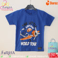 Light Blue Color Cotton Half Sleeve T-Shirt.