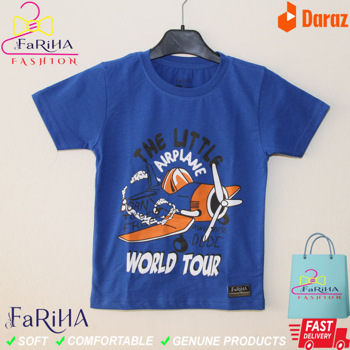 Light%20Blue%20Color%20Cotton%20Half%20Sleeve%20T-Shirt%20-%20Image%202