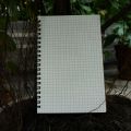 Designer Series Kraft Spiral Grid Graph Notebook. 