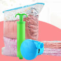 (New) travel vacuum bag clothe transcent compression pouch quilt organizer. 