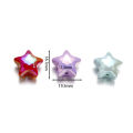 St.kunkka 4pcs/Set 18.7x19.5mm Fantasy Color Star Shaped Bead Acrylic Loose Spacer Beads For DIY Jewelry Making. 