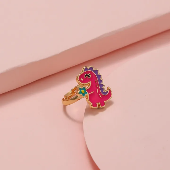 Korean%20Jewelry%20Funny%20Animal%20Unicorn%20Adjustable%20Multiple%20Ring%20For%20Kids%20Girls%20Gift%20Ideas%20Cartoon%20Enamel%20Children%20Rings%20Accessories%20-%20Image%204