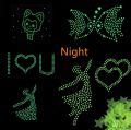 100pcs Glow in the Dark Luminous Star Stickers - 3cm PVC Halloween Home Decoration for Kids. 