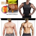 Men Compression Shirt for Body Slimming Tank Top Shaper Tight Undershirt Tummy Control Girdle Waist Trainer Workout Vest Corset. 